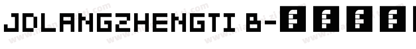JDLANGZHENGTI B字体转换